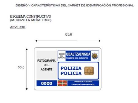 Porta Tarjetas identificación Udaltzaingoa Polizia - Insignia Online